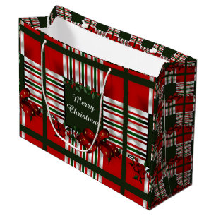 Merry Christmas Personalised Large Gift Bag