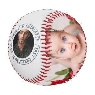 Merry Christmas Personalised One Of A Kind Photo Baseball