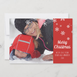 Merry Christmas Personalised Photo Christmas Holiday Card
