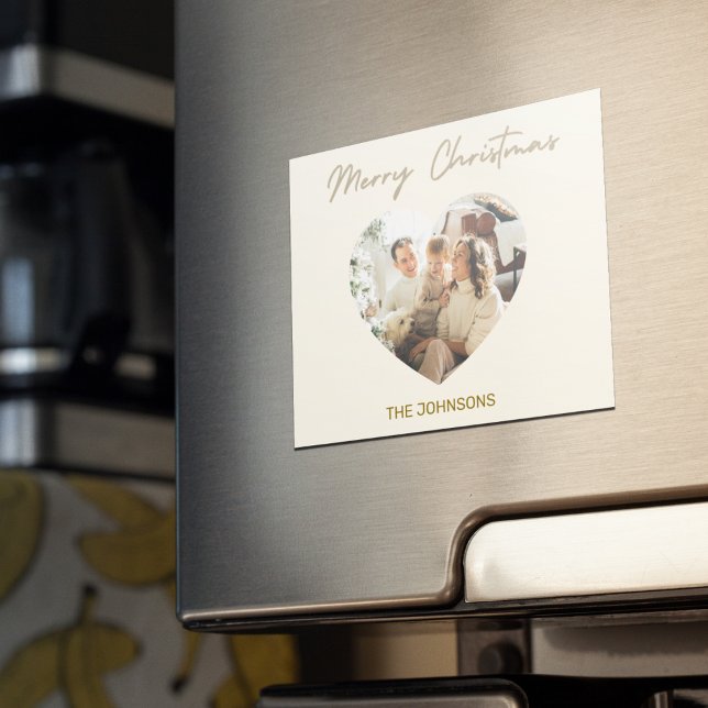 Merry Christmas Personalised Photo Magnet (Creator Uploaded)