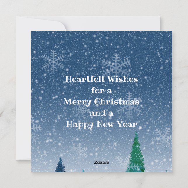 "Merry Christmas" Personalised Postcard (Back)