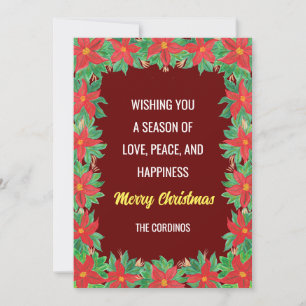 "Merry Christmas" Personalised Postcard