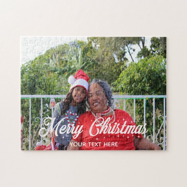Merry Christmas Personalised Puzzle (Horizontal)