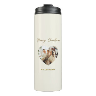 Merry Christmas Personalised Thermal Tumbler