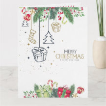 Merry Christmas Personalized Holiday Card