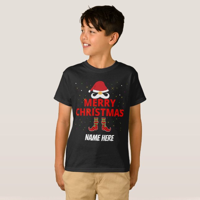 MERRY CHRISTMAS PERSONALIZED T-Shirt (Front Full)