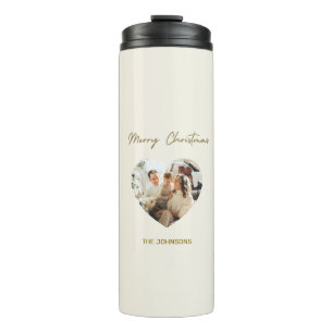 Merry Christmas Personalized Thermal Tumbler