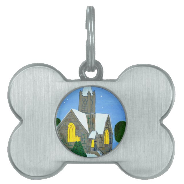 Merry Christmas Pet Name Tag (Front)