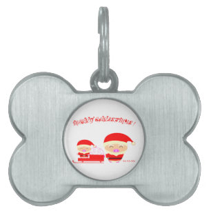 Merry Christmas Pet Tag