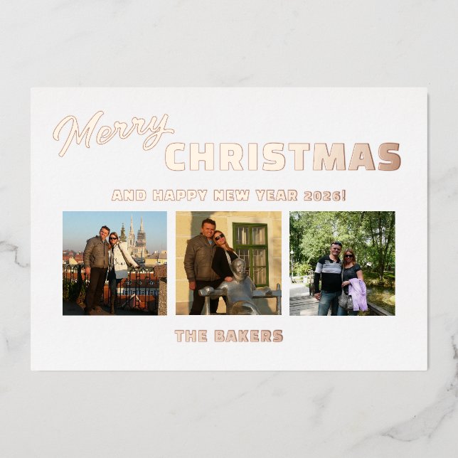 Merry Christmas Photo  (Front)