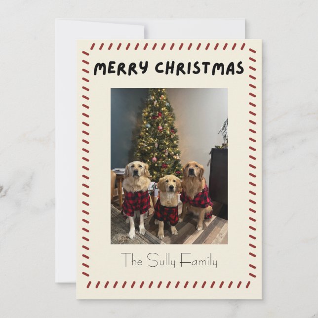 Merry Christmas Photo Card (Front)