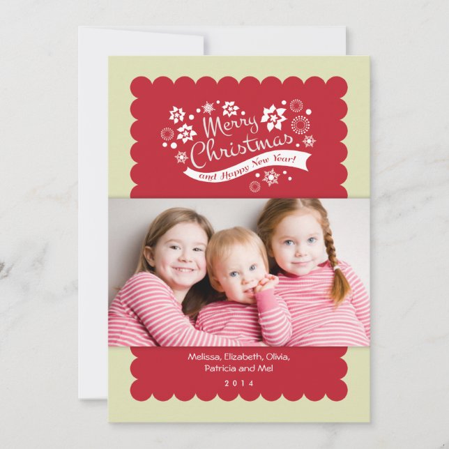 Merry Christmas Photo Card (Front)