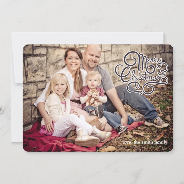 Merry Christmas Photo Card (Front)