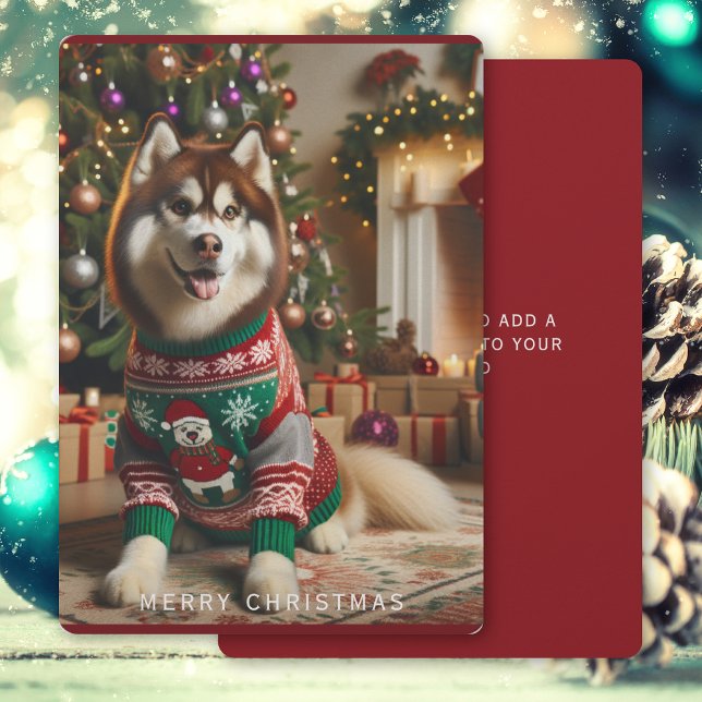 Merry Christmas Photo Christmas Flat Holiday Card (Creator Uploaded)
