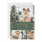 Merry Christmas Photo Collage Classic Green Gold