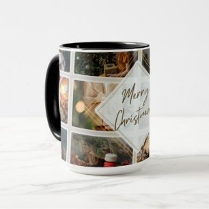 'Merry Christmas Photo Collage'   Coffee Mug