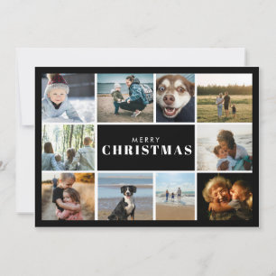 Merry Christmas Photo Collage Holiday Card