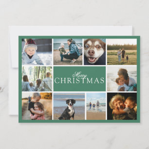 Merry Christmas Photo Collage  Holiday Card