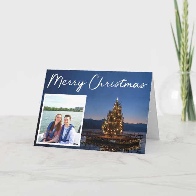 Merry Christmas- Photo Frame Card (Front)