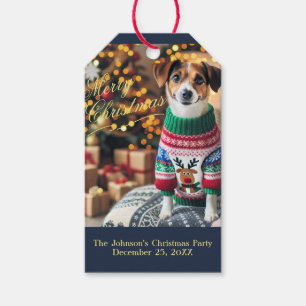 Merry Christmas Photo Gift Tags