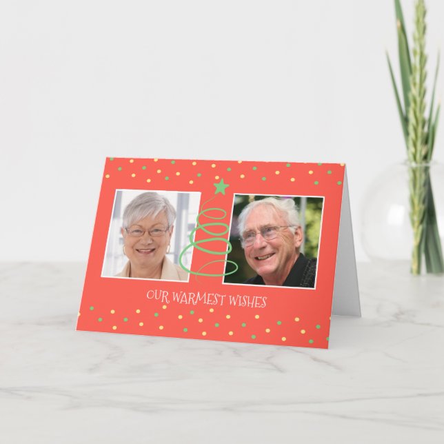 Merry Christmas Photo Grandparents to Grandkids Holiday Card (Front)