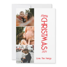 Merry Christmas Photo Greeting Card