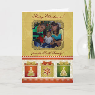 Merry Christmas Photo Greeting Card