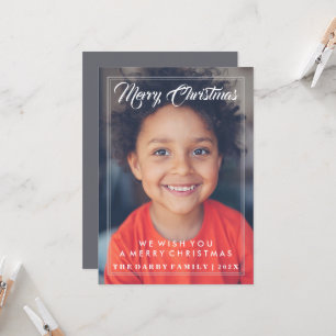 Merry Christmas Photo Greeting Invitation