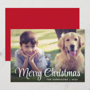 Merry Christmas Photo Holiday Card