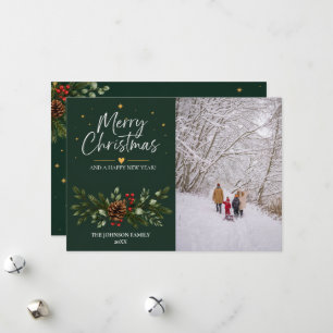 Merry Christmas Photo Holiday Card