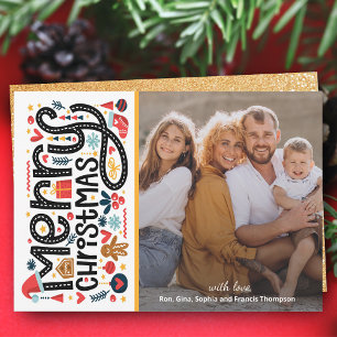 MERRY CHRISTMAS Photo Holiday Card