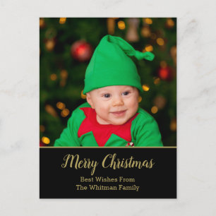 Merry Christmas Photo Holiday Postcard