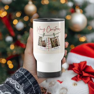 Merry Christmas Photo Love & Happiness Travel Mug