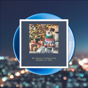 Merry Christmas Photo Napkin