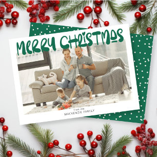 Merry Christmas Photo Personalised Holiday Card