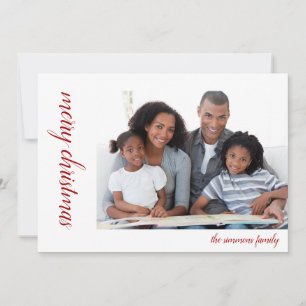 Merry Christmas Photo Personalised   Holidays