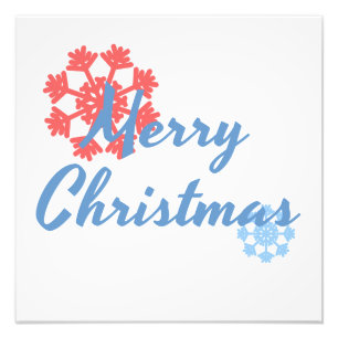 Merry Christmas Photo Print