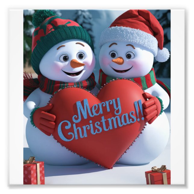 Merry Christmas! Photo Print (Front)