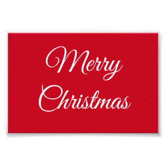 Merry Christmas Photo Print