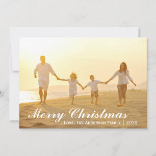 Merry Christmas Photo w/Green Dots -Christmas Card