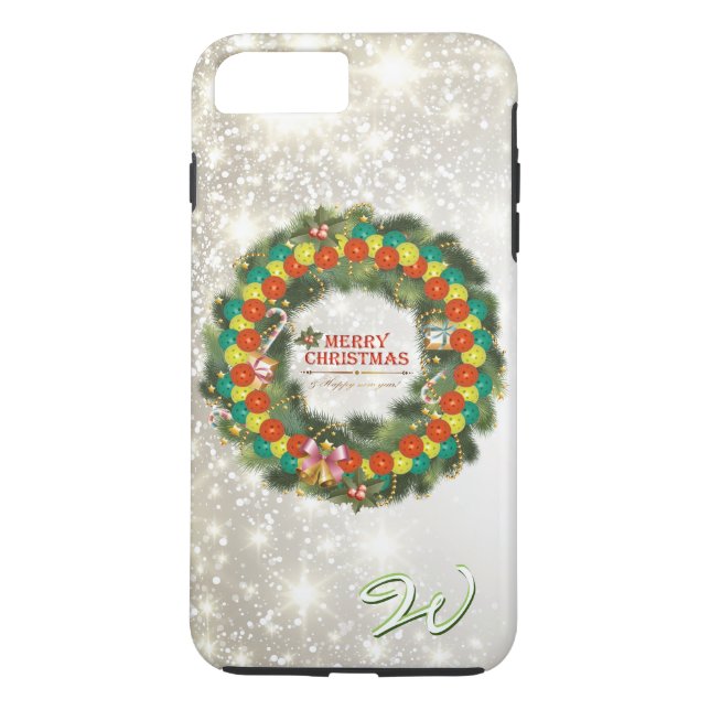 Merry Christmas Pickleball 1 Case-Mate iPhone Case (Back)