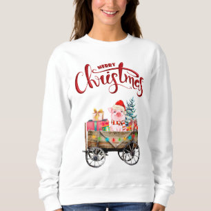 Merry Christmas Pig Sweatshirt