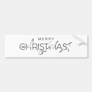 Merry Christmas Pilates instructor Gift Tags Bumper Sticker