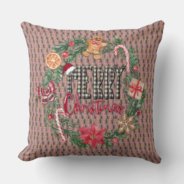 Merry Christmas Pillow Design (Front)