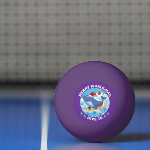 Merry Christmas Ping Pong Ball