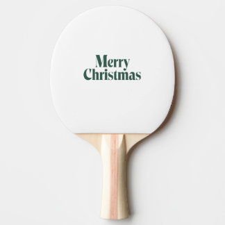 Merry Christmas Ping Pong Paddle