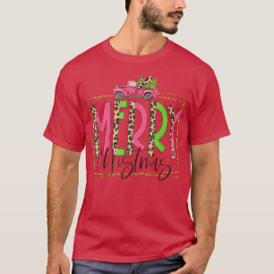 Merry Christmas Pink Christmas Tree, Pink Truck Ch T-Shirt