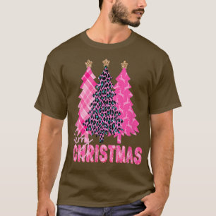 Merry Christmas Pink Trees T-Shirt