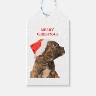 merry christmas pit bull gift tags