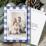 Merry Christmas! Plaid pattern, photo  Holiday Card<br><div class="desc">Customer specific "Merry Christmas" plaid-pattern,  photo holiday card. Modern & simple for paper and digital lovers in print and download.</div>